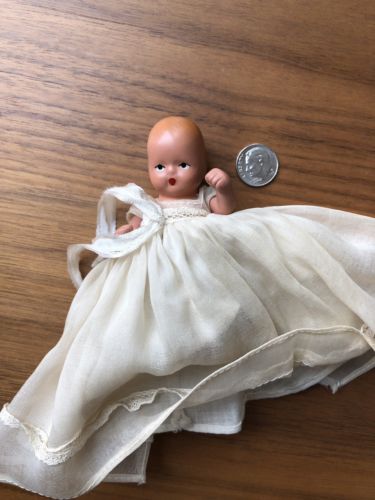 VTG 1940s Nancy Ann Story Book Hush a Bye Baby 210 Doll Long Dress