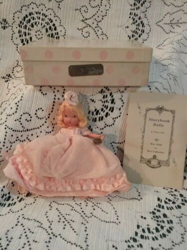 VTG 1940's Bisque Nancy Ann Storybook Doll Cinderella #155 Box Tag Pamphlet