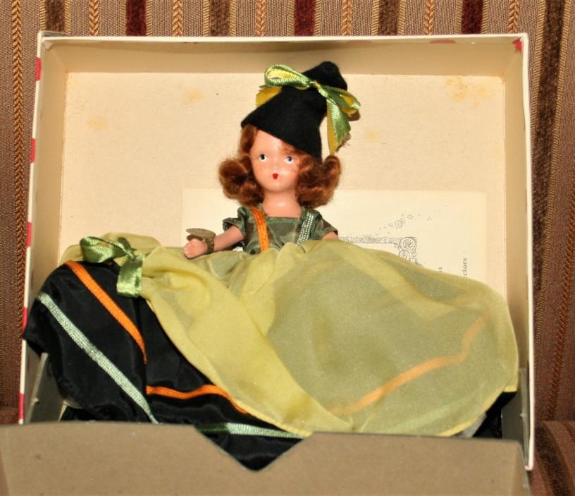 Nancy Ann Red Head Storybook Doll 187 January Merry Maid 4 New Year Orig Box+Tag