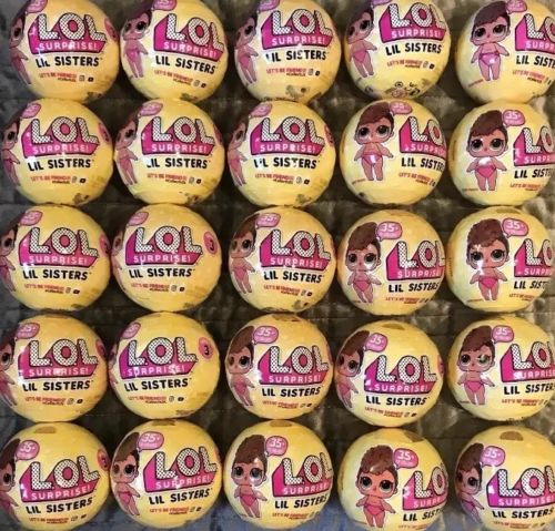?LOT OF 25 LOL Surprise! Lil Sisters Balls Series 3 Wave 1 Brand New Authentic?