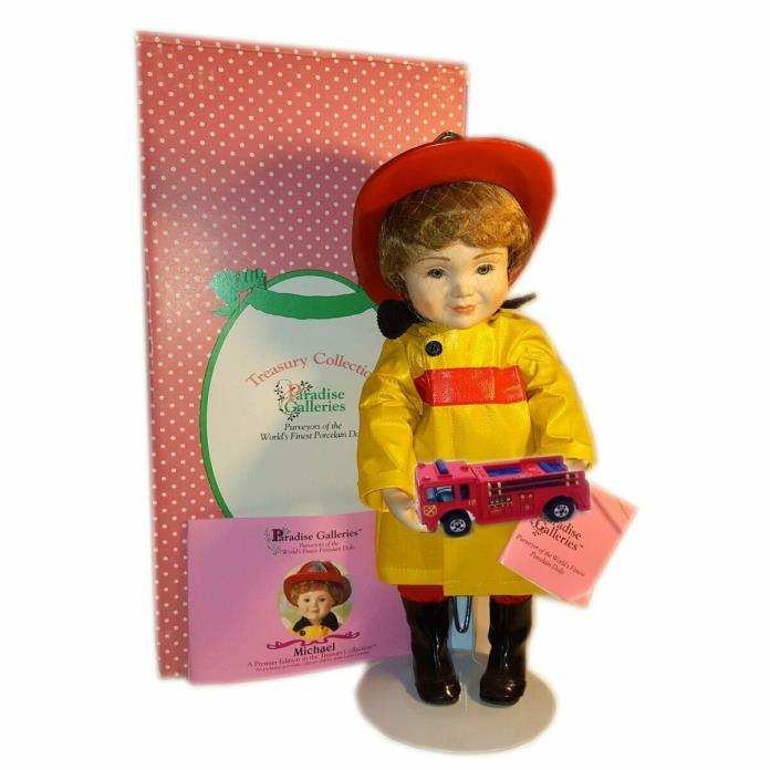 Paradise Galleries Treasury Collection Michael The Firefighter Doll