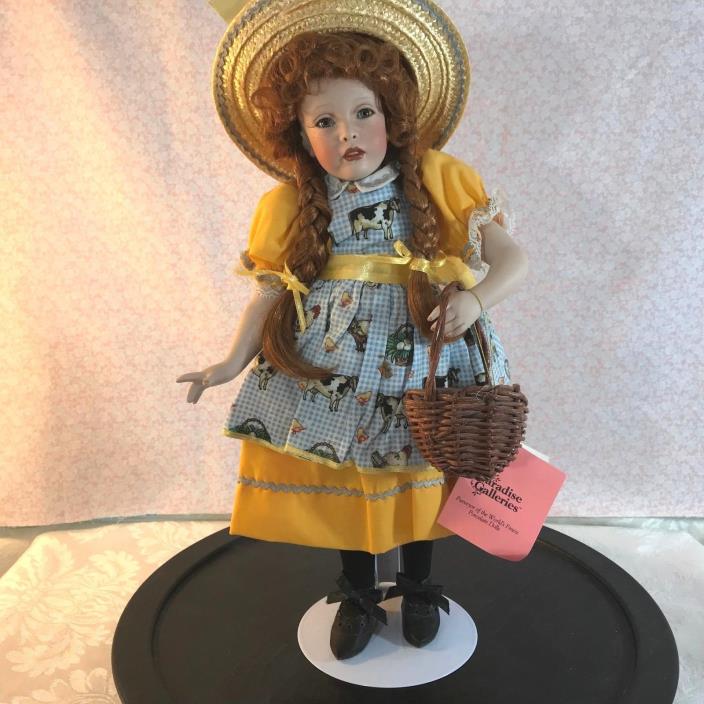 Paradise Galleries Redhead Porcelain Doll Molly MacDonald 14