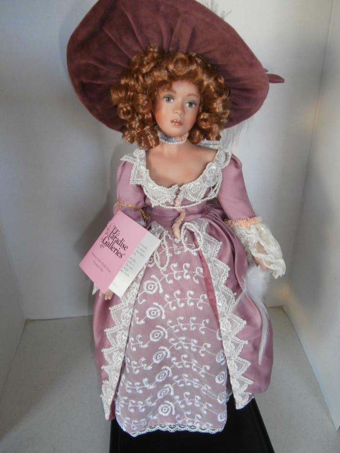 VERY RARE PARADISE GALLERIES PORCELAIN DOLL  DOLL SIZE 16INCH