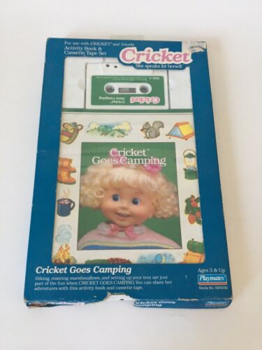 Cricket Goes Camping Book And Cassette In Box Playmates Toys Cricket 1986