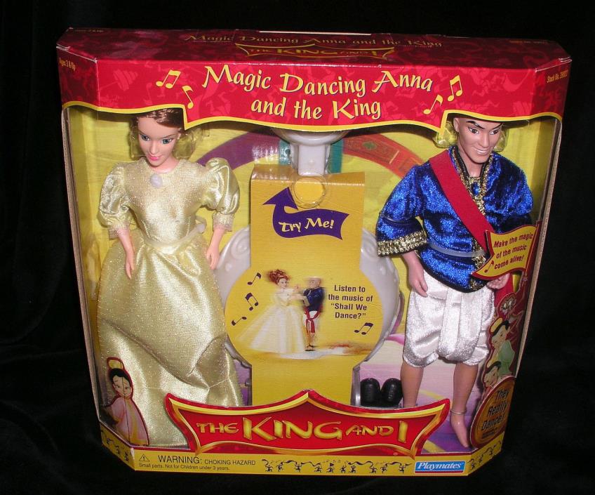 The King and I 2 Doll Set Playmates Anna Dance Platform 1999 Sealed Mint Gift