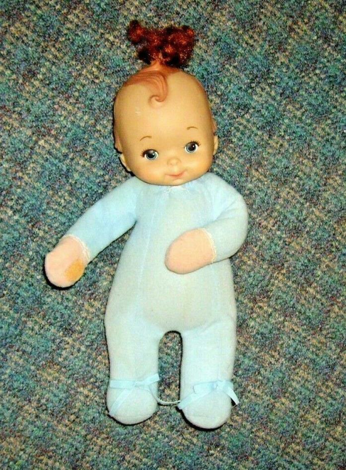 Vintage musical Baby Doll Blue Eyes 1986 Playmates plays lullaby works great 12