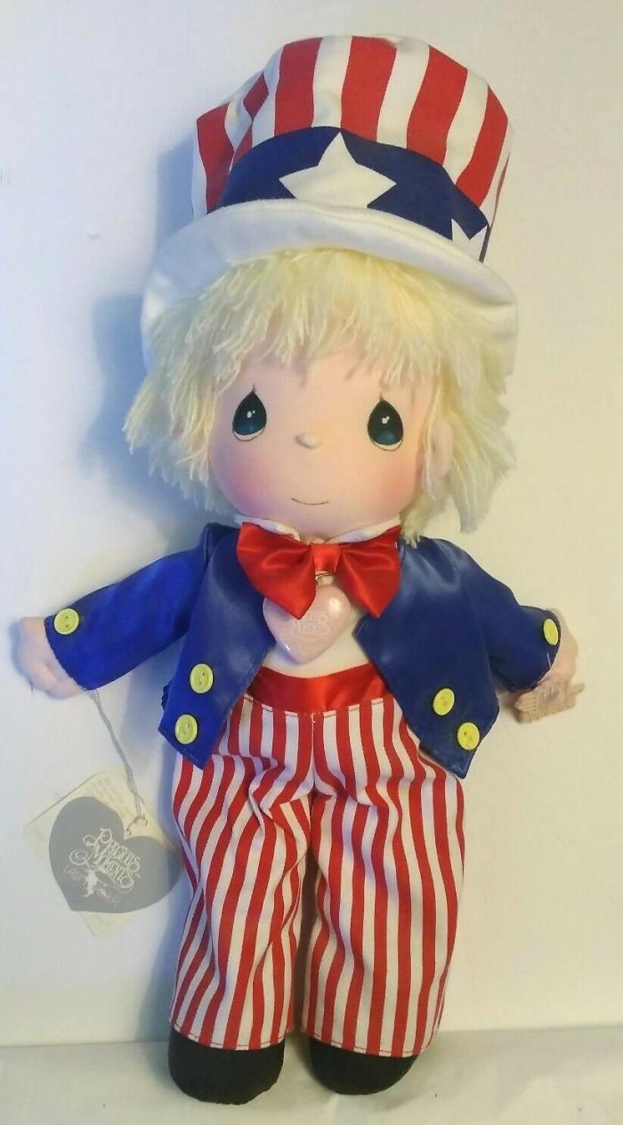 Precious Moments Uncle Sam Plush Doll Patriotic Boy Applause 4th of July Baby