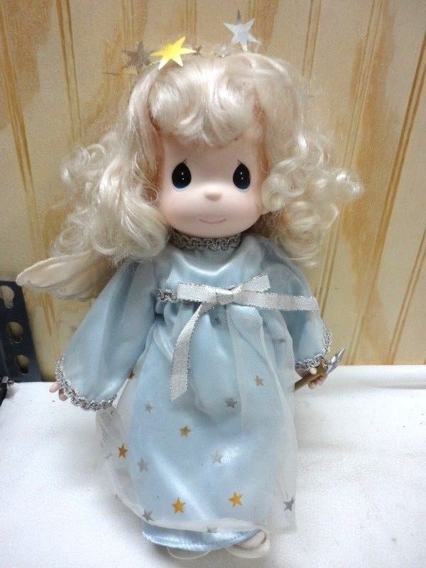 VTG. Precious Moments Composite Doll - Fairy w/Star Halo & Wand  1999