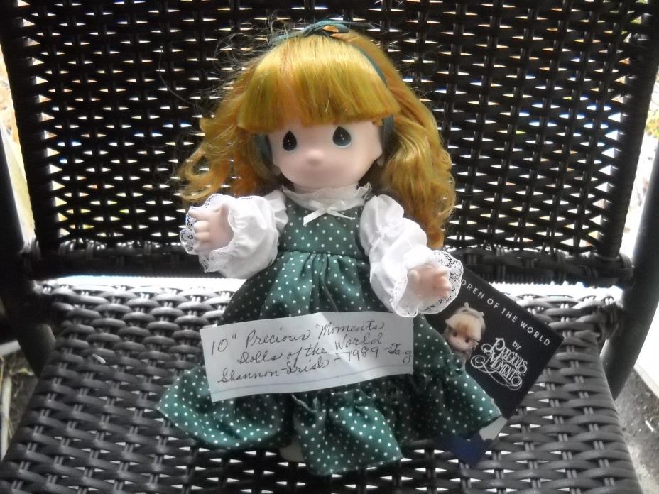 FEBRUARY 1989 PRECIOUS MOMENTS SHANNON IRISH DOLL with TAG