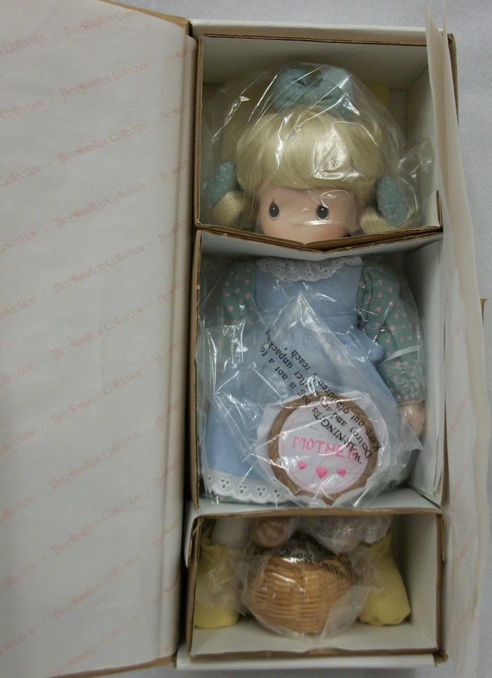 Precious Moments Doll Mother Sew Dear with Rocking Chair MIB NRFB Hamilton