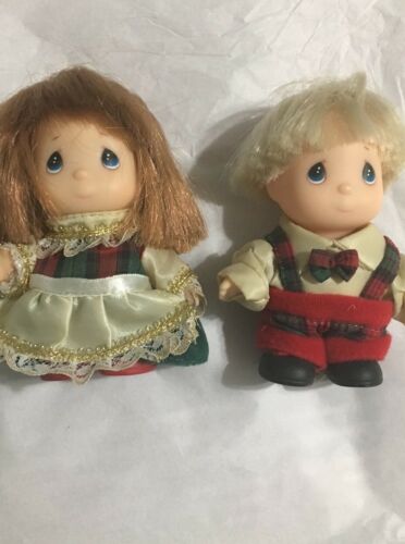 Precious Moments HI BABIES Pair of Miniature Dolls 1994