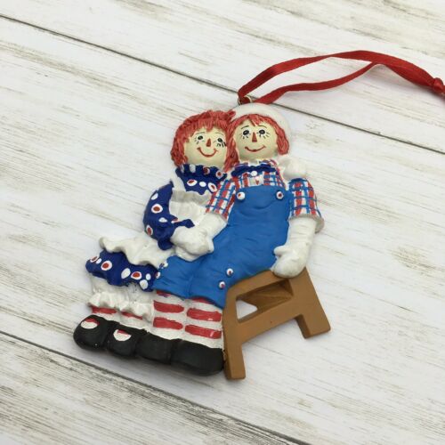 Kurt Adler Raggedy Ann and Andy Holding Hands Ornament