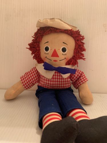 Vintage Knickerbocker Raggedy Andy Doll 16”