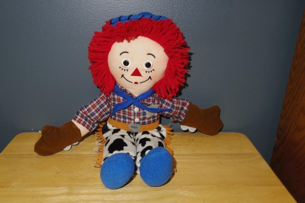 Applause Raggedy Andy Doll Cowboy Outfit - 16