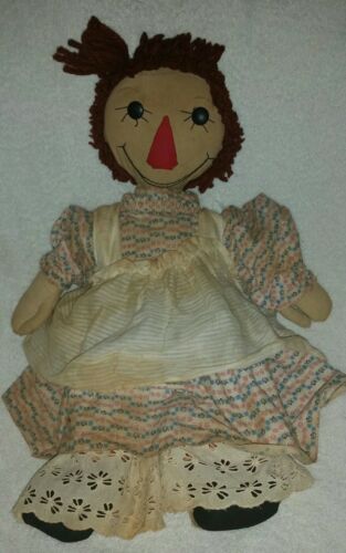Vintage Unmarked Raggedy Ann Doll 20