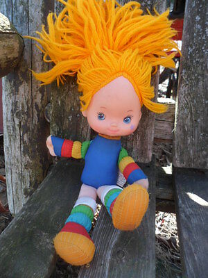 Vintage 1983 Rainbow Brite Stuffed Plush Doll Hallmark Cards Mattel Small 11