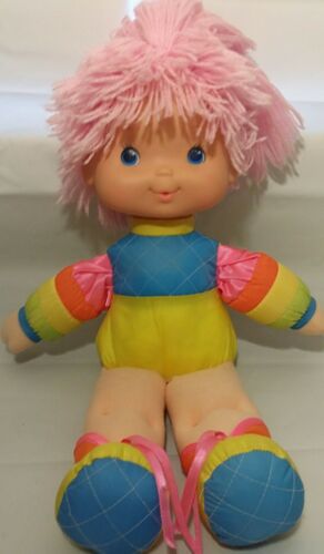 Vintage Tickled Pink Rainbow Brite Baby Friend 1983 Hallmark Mattel Plush Doll
