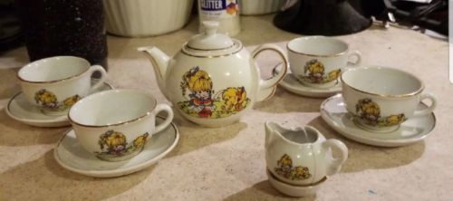 vintage rainbow brite tea set