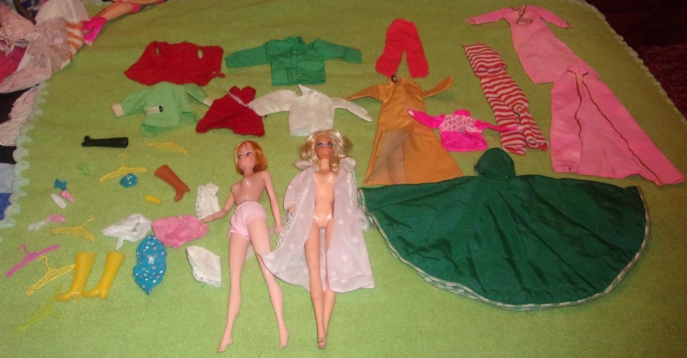 1960's Barbie & Lisa Littlechap doll & clothes Accessories lot Remco Mattel