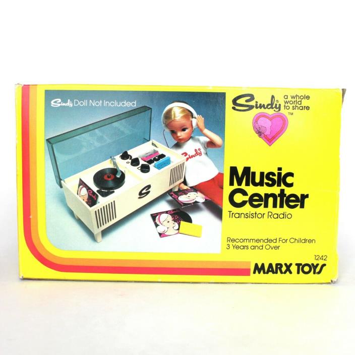 Vintage 1978 Sindy Music Center Stereo Working Transistor AM Radio Marx Toys