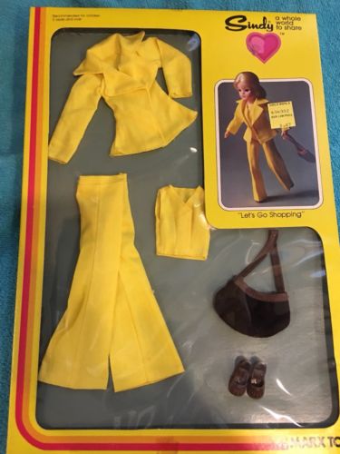 Sindy Lets Go Shopping 1105 Marx Toys Year 1978 Vintage Doll Clothes RARE HTF