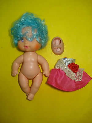 Vtg 80s Kenner Strawberry Shortcake Doll & Clothes Lot Baby BLUEBERRY MUFFIN
