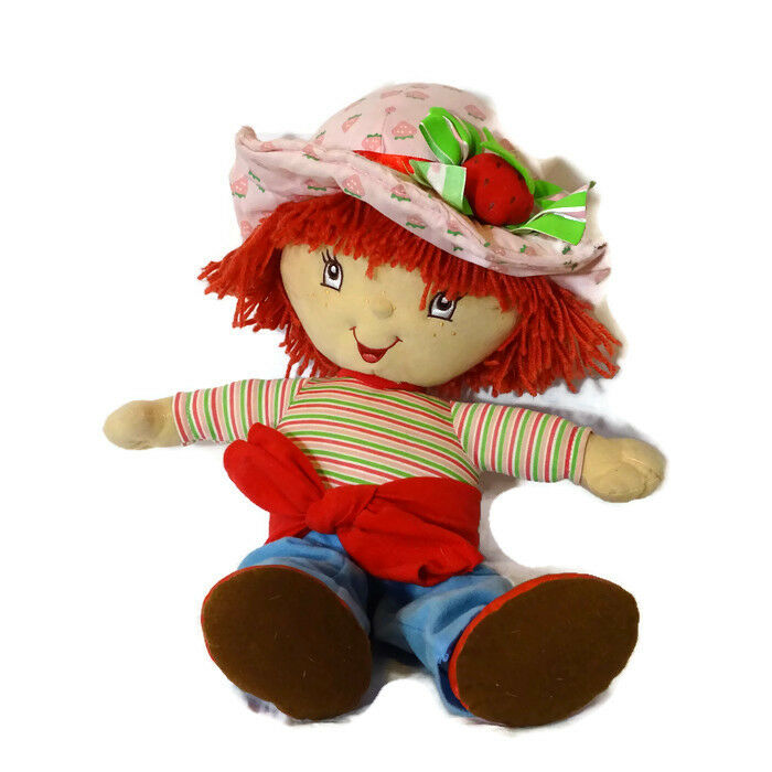 Strawberry Shortcake Stuffed Plush Doll 18 inch Plush Rag Doll Yarn Hair