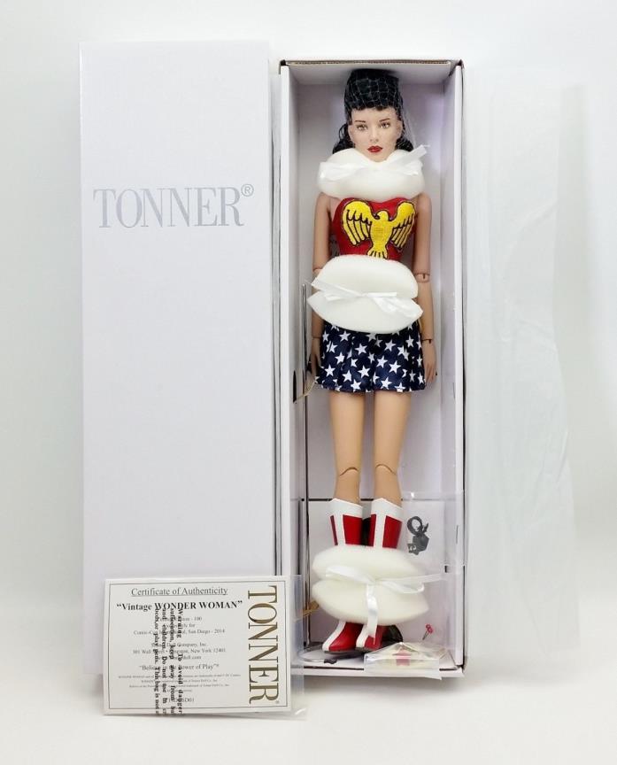 TONNER 2014 Limited Edition DC Comics Vintage Wonder Woman Doll NRFB