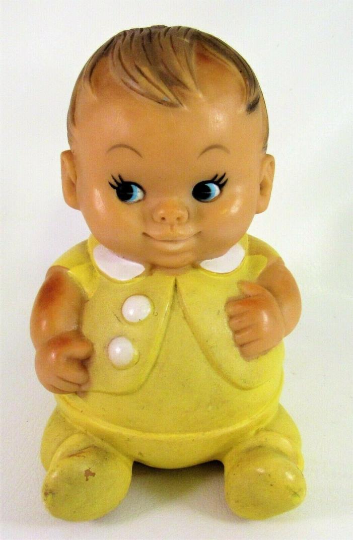 Vintage 1968 Uneeda Boy Doll Yellow Outfit Boy 6.5