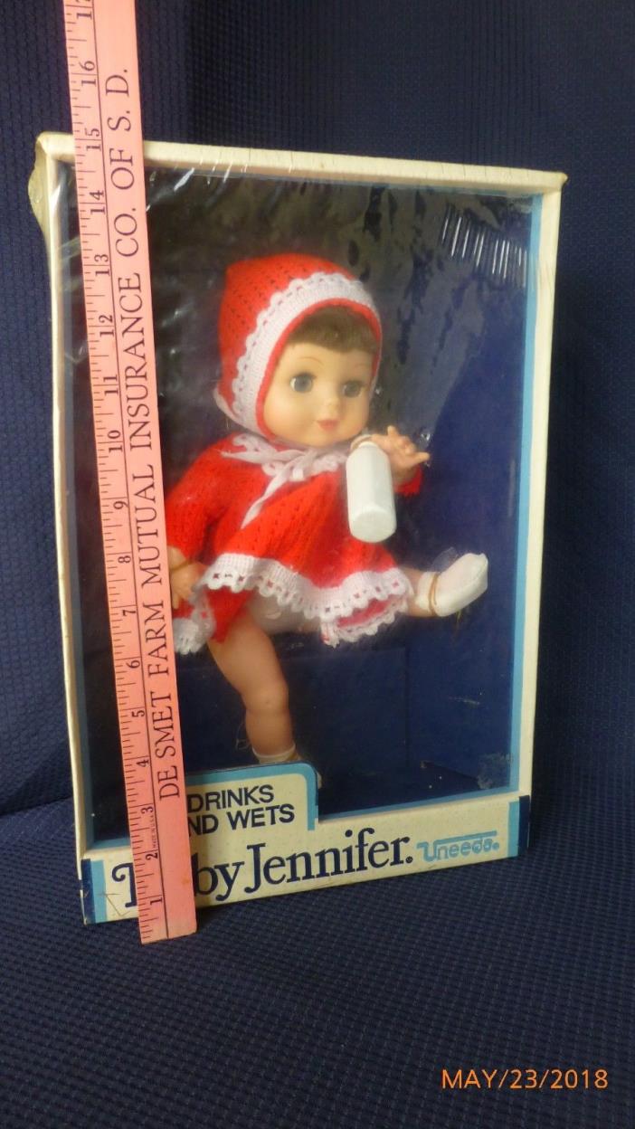 Vintage Baby Doll Uneeda Baby Jennifer 1983 Drink & Wet Original Sealed Package