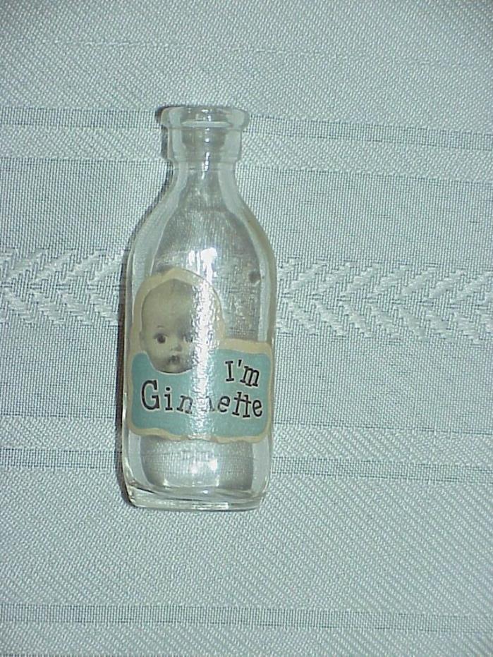 Vintage Vogue - I'm Ginnette - Glass Baby Doll Bottle