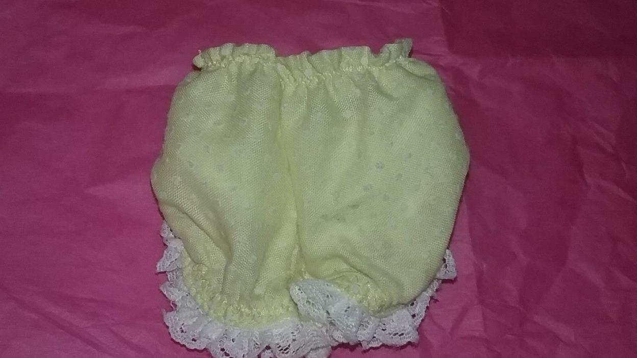 Vintage Vogue Ginny Yellow with White Dots on Bloomers, Panties or Bottoms