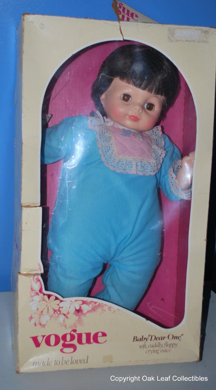Beautiful Vintage Baby Dear One Doll by Vogue, Original Outfit! IN BOX