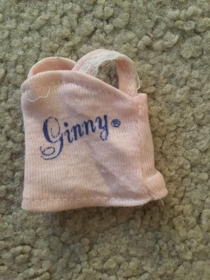 Doll Vogue Ginny T-Shirt Pink Blue Words on the Front Says Ginny 1985 2
