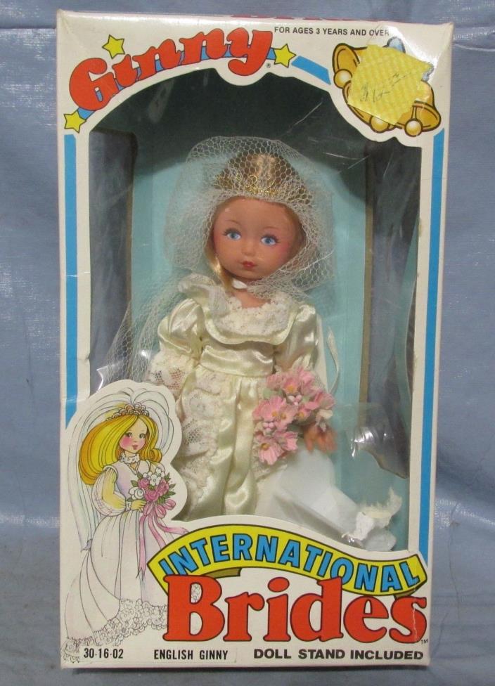 NOS Vogue Ginny Doll Vintage International Brides ENGLISH GINNY 1982 Orig Box