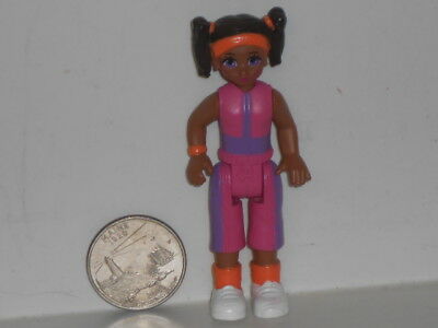 Vtg. Mystery? Mini African American Doll w/ Workout Clothes