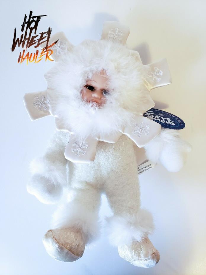 Singing Snowflake Babies Doll Let it Snow Christmas Plush Body Plastic Head NWT