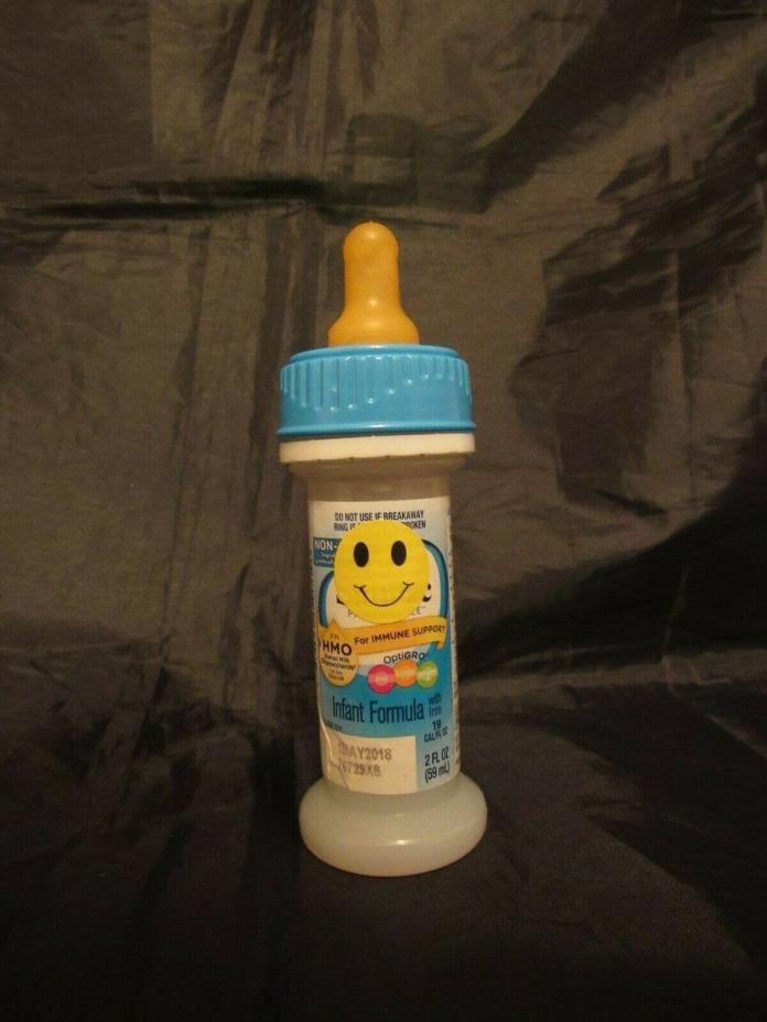 Reborn Baby doll bottle blue hospital fake formula accessory