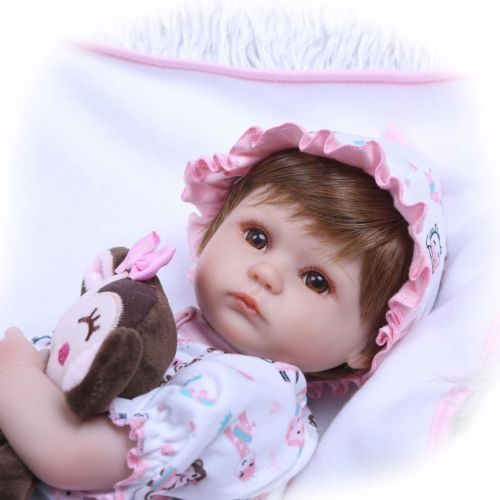 40cm Silicone Baby Doll Simulation Handmade Lovely Lifelike Realistic Toddler JN