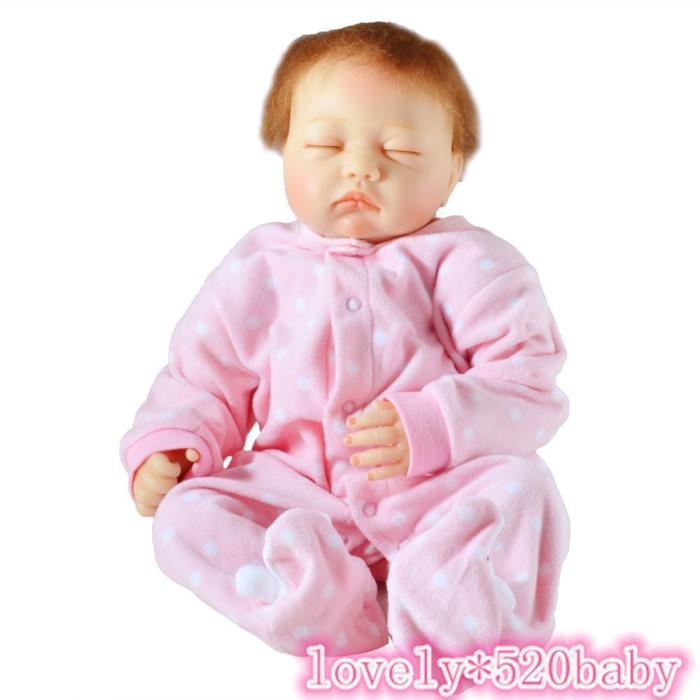 22''Reborn Baby Girl Doll Sleeping Newborn Dolls Gifts Realistic Handmade Gift f