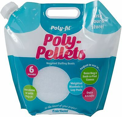 Fairfield Fil Poly Pellets Weighted Stuffing Beads 6 Pound Pour and Store Bag...