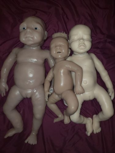 3 Full Body Blank Silicone Baby Kits