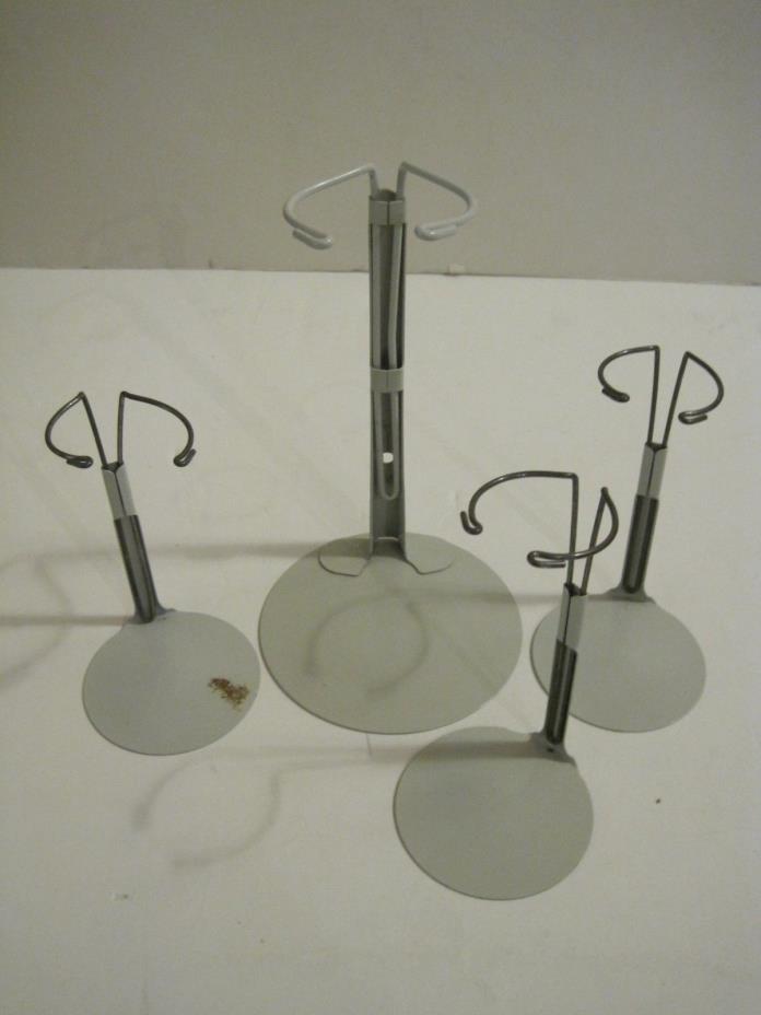 Lot of 4 Kaiser Metal Doll Stands