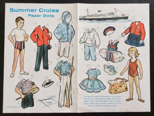 1962, Summer Cruise Paper Dolls, Jack & Jill Mag