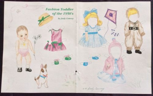 Fashion Toddler of the 1950’s Paper Doll by Judy Convoy, Mag. PD. 2009