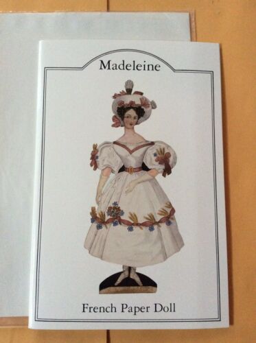 VINTAGE MADELEINE FRENCH PAPER DOLL WINSLOW PAPERS 1985 COLONIAL WILLIAMSBURG