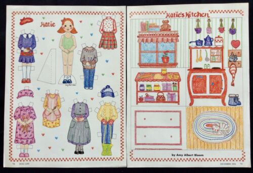 Katie & her Kitchen Paper Doll by Amy Albert Bloom, Mag. PD. 1992