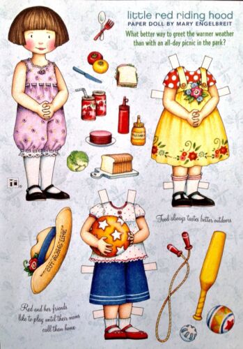 MARY ENGELBREIT Paper Doll, Little Red Riding Hood ,  June/July 2008, Uncut