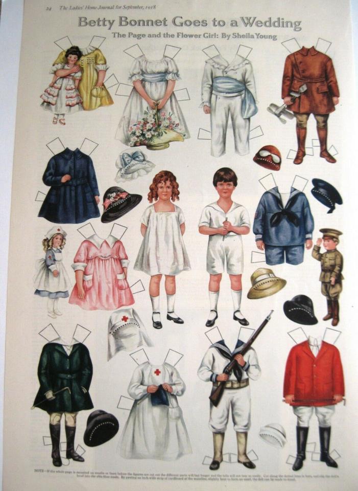 1918 Paper Dolls by Sheila Young 