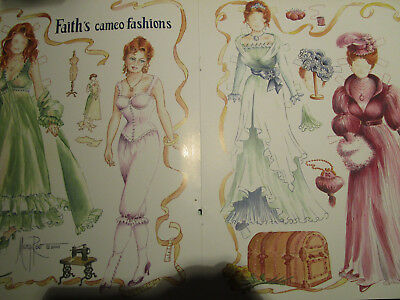 Vtg Mary Reo FAITH'S CAMEO FASHIONS Magazine Paper Doll Uncut